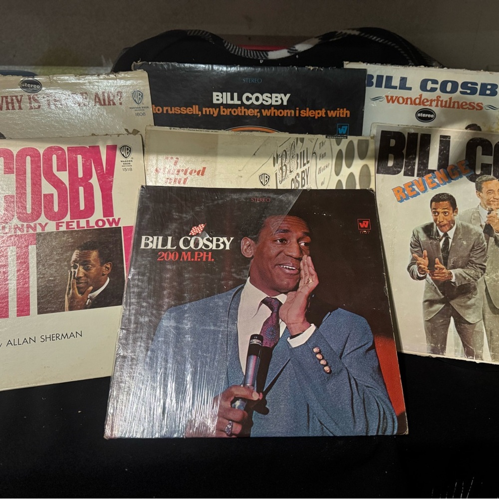 Bill Cosby Comedy Vintage Vinyl Record Lot (7 Records, 1960s-1970s)